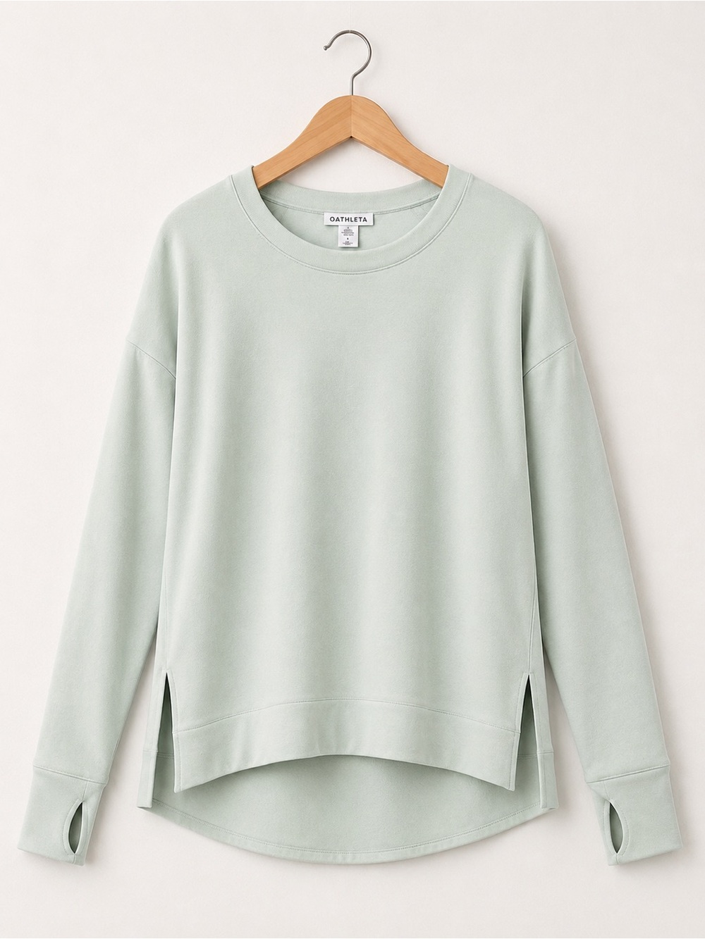 Athleta Womens Vera / Mint Green Long Sleeve Soft Coaster Luxe Sweatshirt Top SP